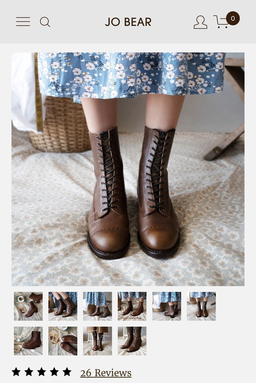 Jo Bear Victorian Boots Size 38 - Picture 2 of 8